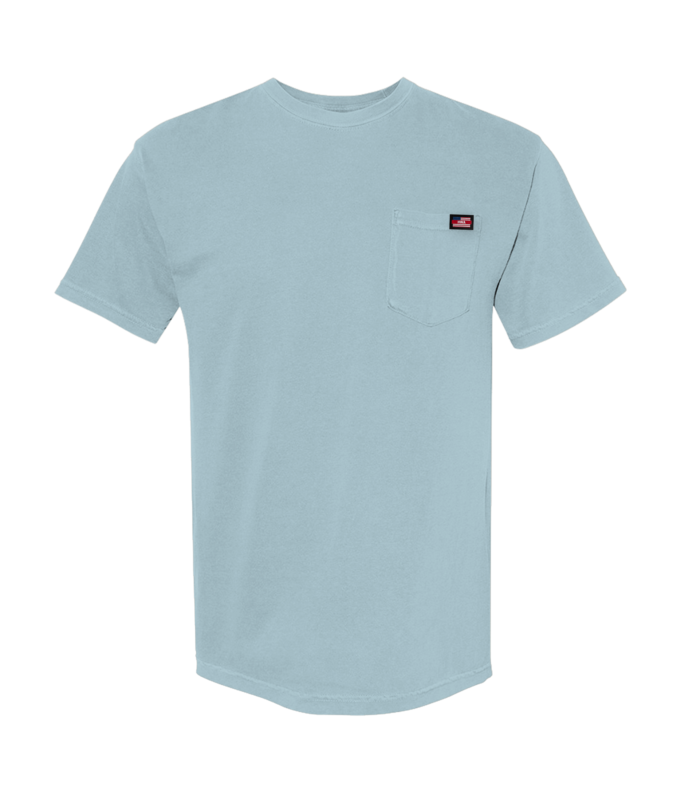 Light Blue Heavyweight Pocket-T-Shirt