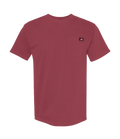 Red Heavyweight Pocket-T-Shirt