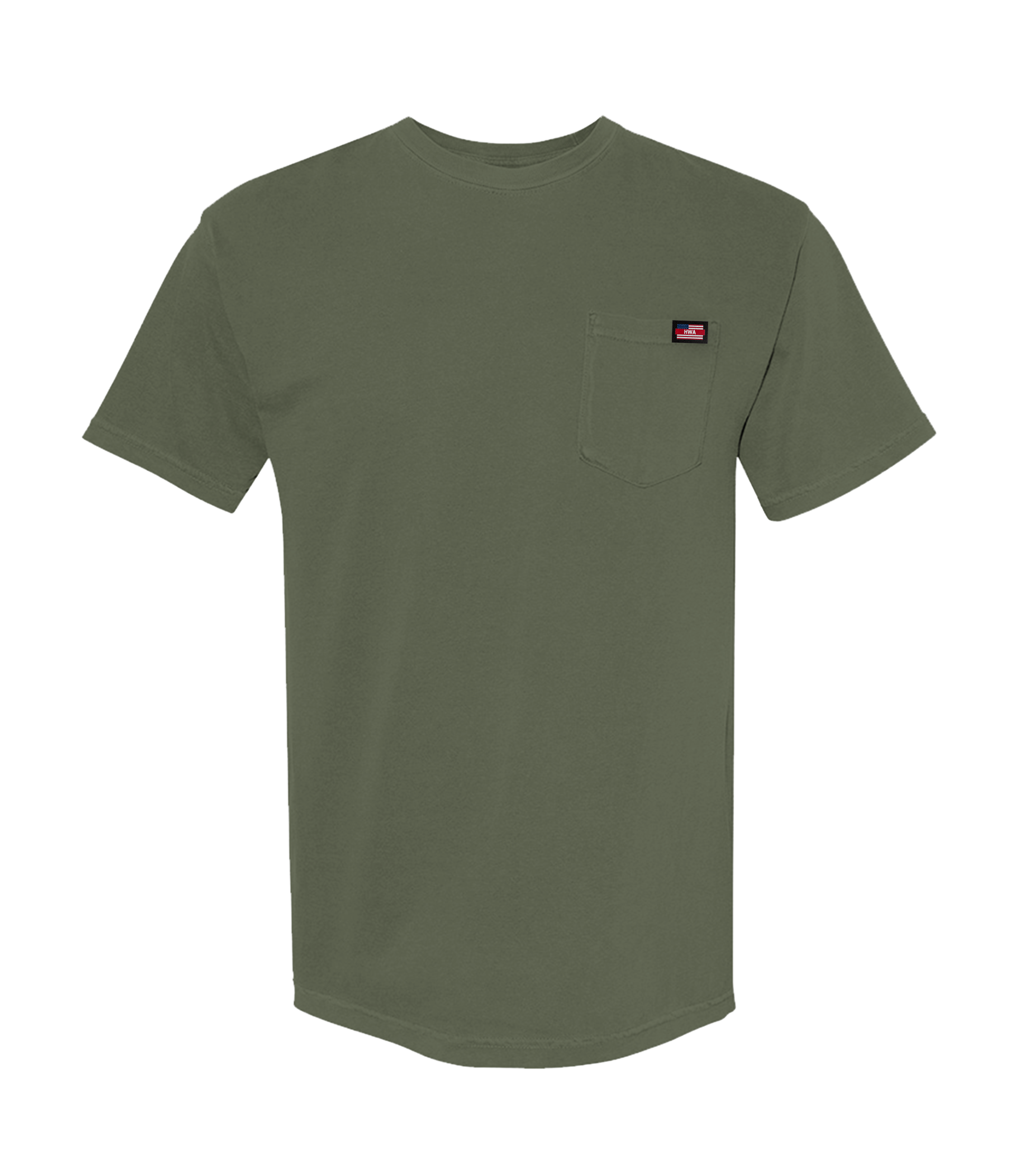 Dark Green Heavyweight Pocket-T-Shirt