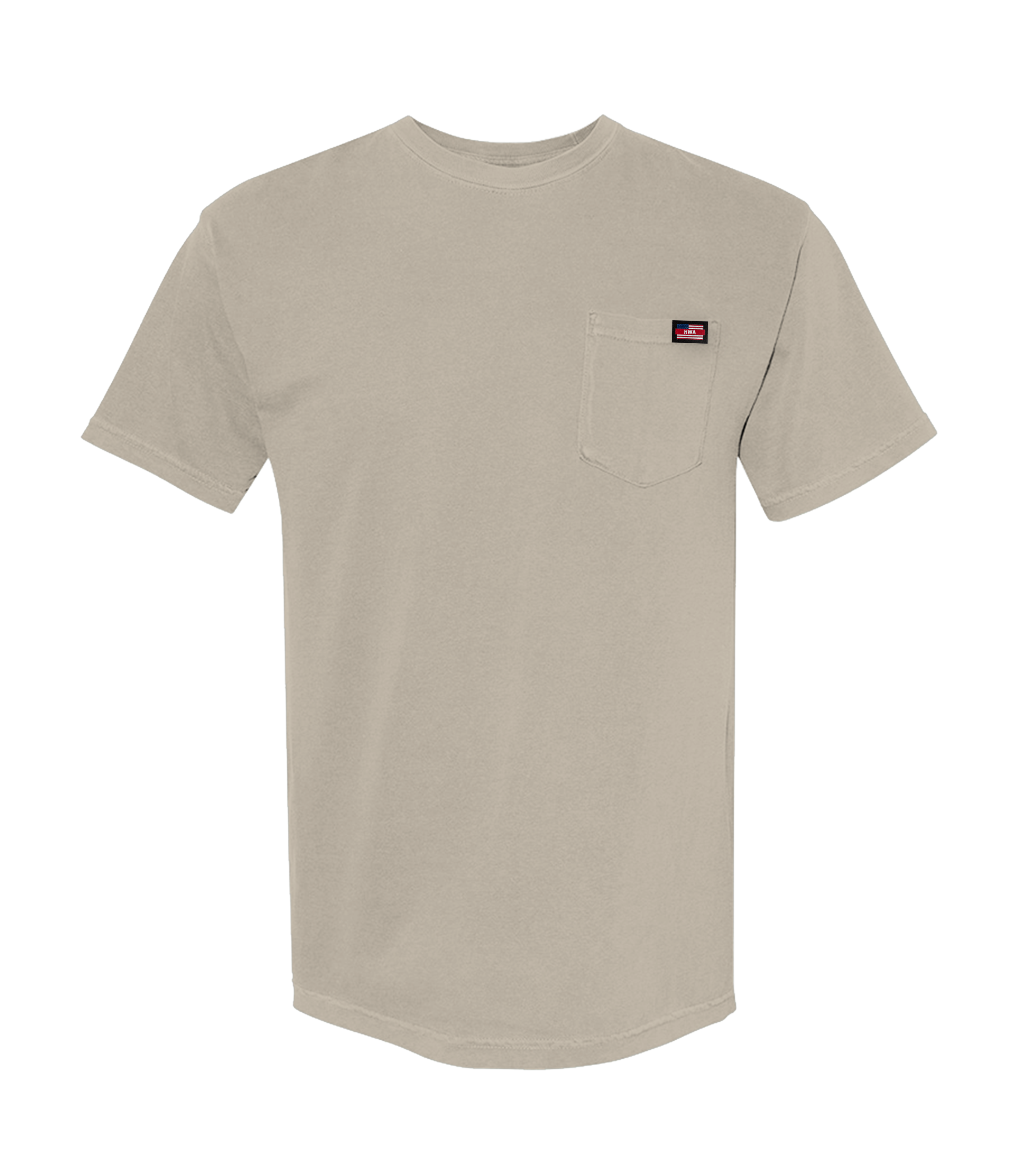 Tan Heavyweight Pocket-T-Shirt
