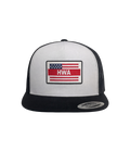 White Crown 5 Panel Trucker Cap